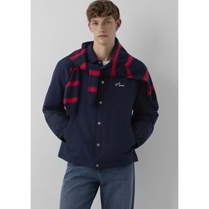 Mavi M0110875-82318 Mavi Jeans Nakışlı Erkek Mont