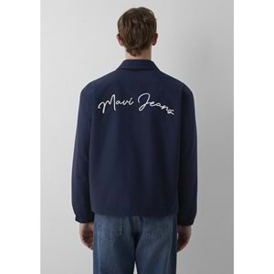 Mavi M0110875-82318 Mavi Jeans Nakışlı Erkek Mont