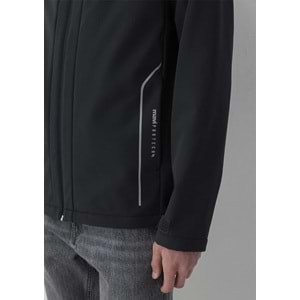 Mavi M0110852-71379 Mavi Su İtici Pro-Tech Water-Replent Kapüşonlu Spandex Erkek Mont