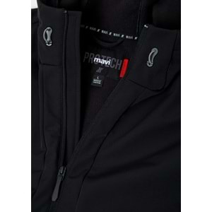 Mavi M0110852-71379 Mavi Su İtici Pro-Tech Water-Replent Kapüşonlu Spandex Erkek Mont