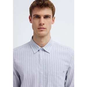 Mavi M0212006-91561 Çizgili Gömlek Regular Fit Erkek Gömlek