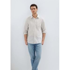 Mavi M0212004-91559 Keten Karışımlı Gömlek Regular Fit Erkek Gömlek