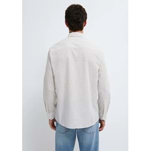 Mavi M0212004-91559 Keten Karışımlı Gömlek Regular Fit Erkek Gömlek