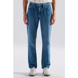 Mavi M0010039-A3297 Lisbon Mavi Mid Blue Edition Linen Jean Pantolon Erkek Kot Pantolon
