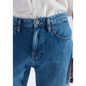 Mavi M0010039-A3297 Lisbon Mavi Mid Blue Edition Linen Jean Pantolon Erkek Kot Pantolon