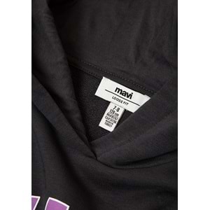 Mavi M7S10179-70087 Mavi Logo Baskılı Kapüşonlu Kız Çocuk Sweatshirt