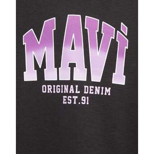 Mavi M7S10179-70087 Mavi Logo Baskılı Kapüşonlu Kız Çocuk Sweatshirt