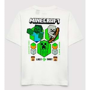 Mavi M6610492-70057 Minecraft Baskılı Erkek Çocuk Tişört