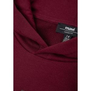 Mavi M6S10143-70394 Mavi Logo Baskılı Kapüşonlu Çocuk Sweatshirt