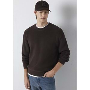 Mavi M0710439-70219 Mavi Bisiklet Yaka Kazak Erkek Sweatshirt