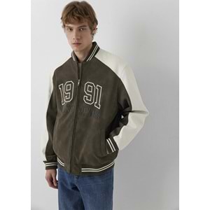 Mavi M0110724-71542 Mavi Jeans Nakışlı Suni Süet Ceket Erkek Mont