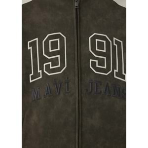 Mavi M0110724-71542 Mavi Jeans Nakışlı Suni Süet Ceket Erkek Mont