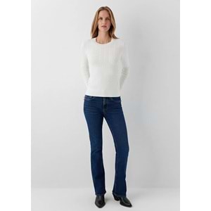 Mavi M1710910-70057 Mavi Burgu Desenli Kazak Kadın Sweatshirt