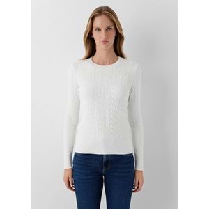 Mavi M1710910-70057 Mavi Burgu Desenli Kazak Kadın Sweatshirt