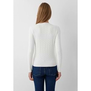 Mavi M1710910-70057 Mavi Burgu Desenli Kazak Kadın Sweatshirt
