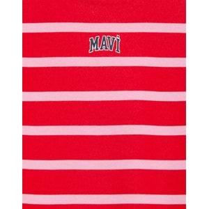 Mavi M7S10038-88044 Logo Baskılı Çizgili Kız Çocuk Sweatshirt