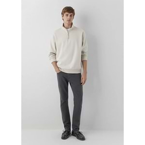 Mavi M0S10278-70144 Mavi Yarı Fermuarlı Erkek Sweatshirt