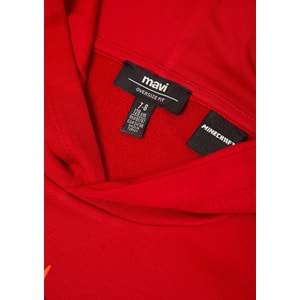 Mavi M6S10188-80638 Minecraft Baskılı Kapüşonlu Çocuk Sweatshirt