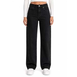 Mavi M1010600-A3668 Dokuma Pantolon Bol Kesim Düz Paça Jean Kadın Kot Pantolon