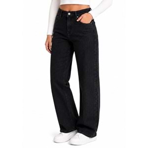 Mavi M1010600-A3668 Dokuma Pantolon Bol Kesim Düz Paça Jean Kadın Kot Pantolon