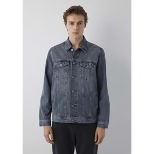 Mavi M010143-A4066 Mavi Dolphin Grey Classic Denim Jean Ceket Erkek Ceket