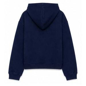 Mavi M7S10188-84371 Mavi Baskılı Kapüşonlu Fermuarlı Kız Çocuk Sweatshirt