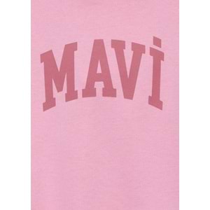 Mavi M7S10147-71015 Mavi Logo Baskılı Kapüşonlu Kız Çocuk Sweatshirt