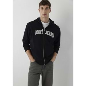 Mavi M0S10642-900 Mavi Jeans Logo Nakışlı Fermuarlı Sweatshirt