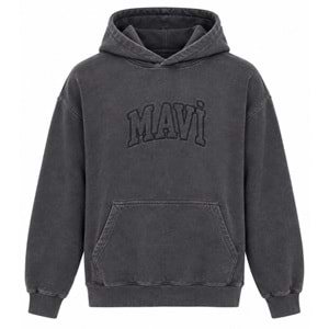 Mavi M0S10648-70087 Mavi Logo Detaylı Kapüşonlu Sweatshirt