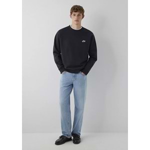 Mavi M0S10611-80022 Mavi Patch Nakışlı Erkek Sweatshirt