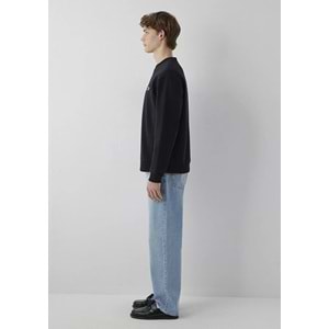 Mavi M0S10611-80022 Mavi Patch Nakışlı Erkek Sweatshirt