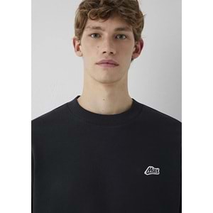 Mavi M0S10611-80022 Mavi Patch Nakışlı Erkek Sweatshirt