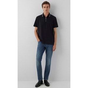 Mavi M0613535-900 Yarım Fermuarlı Polo Yaka Tişört Erkek Tişort