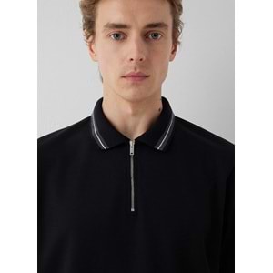 Mavi M0613535-900 Yarım Fermuarlı Polo Yaka Tişört Erkek Tişort