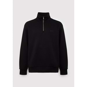 Mavi M0S10585-900 Mavi Logo Baskılı Yarı Fermuarlı Sweatshirt Erkek Sweatshirt