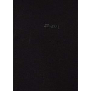 Mavi M0S10585-900 Mavi Logo Baskılı Yarı Fermuarlı Sweatshirt Erkek Sweatshirt