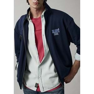 Mavi M0S10655-70497 Mavi Logo Baskılı Fermuarlı Erkek Sweatshirt