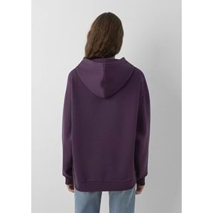 Mavi M1600361-70635 Mavi Logo Baskılı Kapüşonlu Kadın Sweatshirt