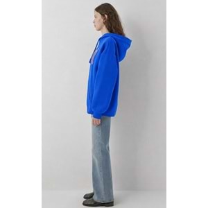 Mavi M1600361-70758 Mavi Logo Baskılı Kapüşonlu Kadın Sweatshirt