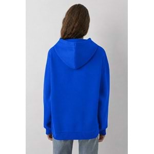 Mavi M1600361-70758 Mavi Logo Baskılı Kapüşonlu Kadın Sweatshirt