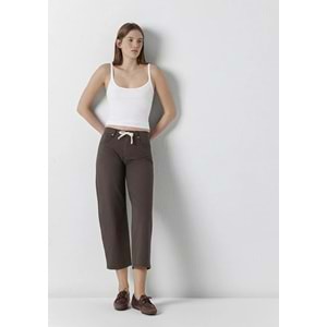 Mavi M1011274-71541 Dokuma Pantolon Bol Kesim Düz Paça Jean Kadın Kot Pantolon
