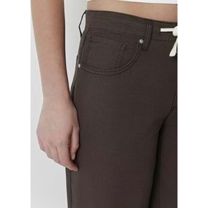 Mavi M1011274-71541 Dokuma Pantolon Bol Kesim Düz Paça Jean Kadın Kot Pantolon