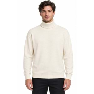 Mavi M0720066-70057 Mavi Boğazlı Kazak Erkek Sweatshirt