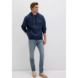Mavi 065809-70490 Logo Nakışlı Erkek Kapüşonlu Sweatshirt