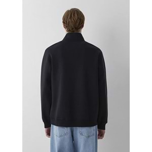 Mavi M0S20112-900 Mavi Mühür Logo Yarı Fermuarlı Erkek Sweatshirt