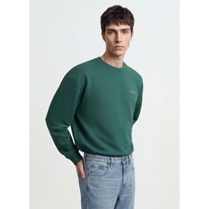 Mavi M0S10379-71874 Mavi Logo Baskılı Sweatshirt Erkek Sweatshirt