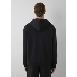 Mavi M0S10646-900 Mavi Logo Baskılı Kapüşonlu Erkek Sweatshirt