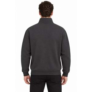 Mavi M0S20113-91405 Mavi Jeans Logo Nakışlı Yarım Fermuarlı Erkek Sweatshirt