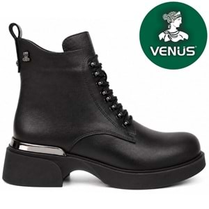 Venüs Private Hakiki Deri Düz Kaymaz Taban Ortopedik Kadın Bot