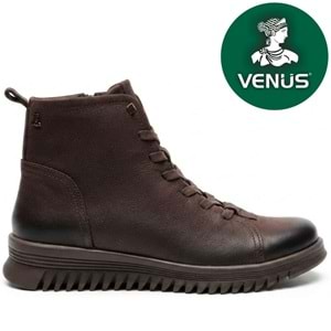 Venüs Pepuza Hakiki Deri Kaymaz Düz Taban Ortopedik Kadın Bot